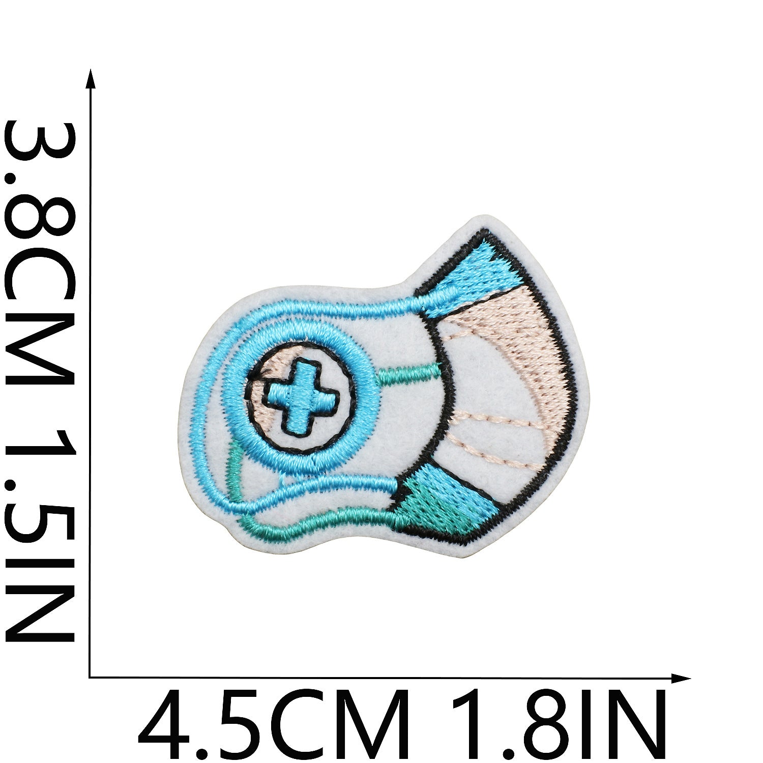 Wholesale Cartoon human organ embroidery patch medical equipment patch